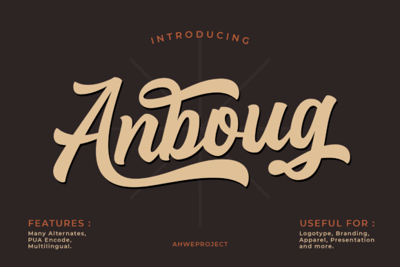 Anboug: A Bold Font for Dynamic Campaigns