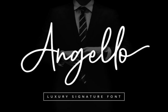 Angello: A Graceful Script Font for Crafters