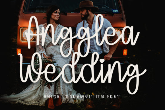 Angglea Wedding: Elegant Handwritten Font