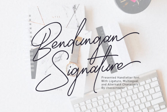 Bendungan Signature Font for Business