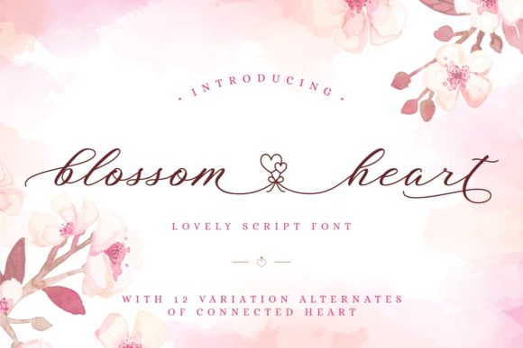 Blossom Heart Font: A Romantic Touch