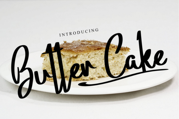 Butter Cake Font: Elegant Script for Digital Marketing