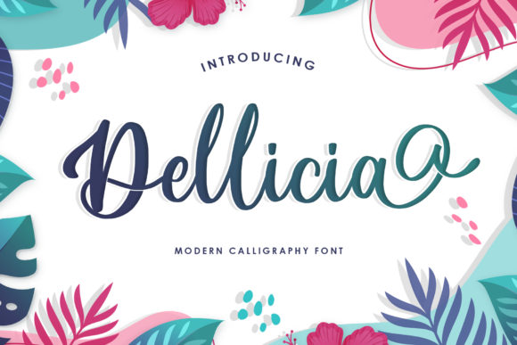 Dellicia: A Romantic Script Font for Digital Marketing