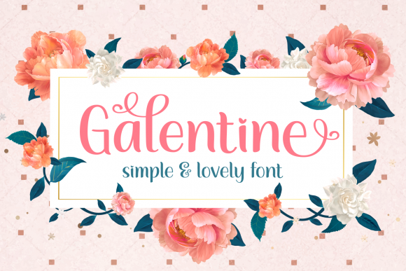 Galentine: A Romantic Script Font