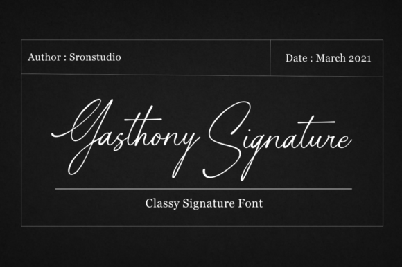 Gasthony Signature: A Stylish Script Font