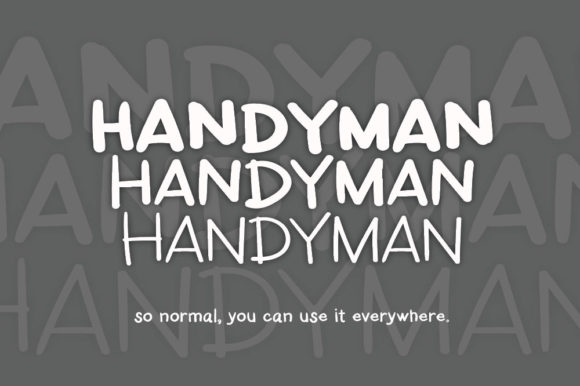 Handyman Font for Business