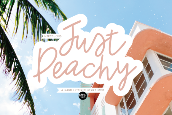 Just Peachy: A Delicate Script Font