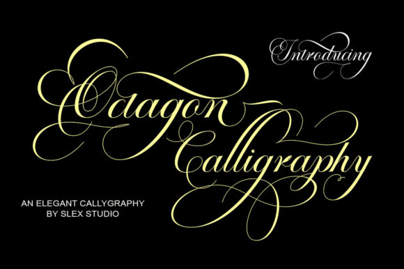 Octagon Calligraphy: A Stylish Font for Creative Projects