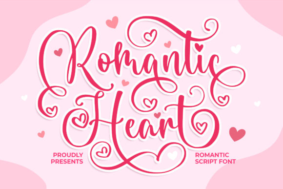 Romantic Heart Font for Elegant Design