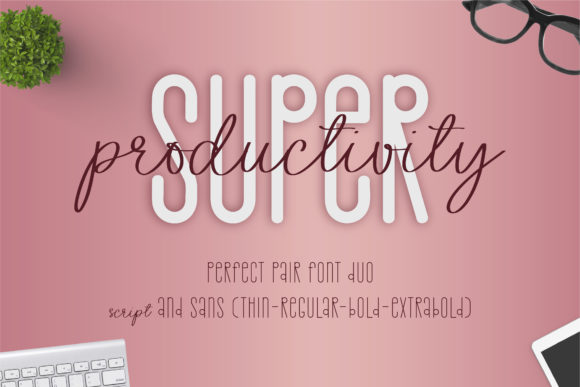 Super Productivity Font for Web Design